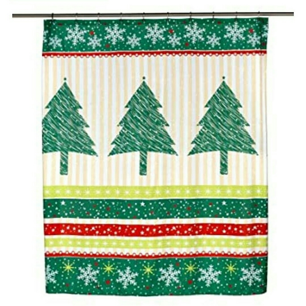 Holiday Shower Curtain - Tannebaum 70"x72" Fabric